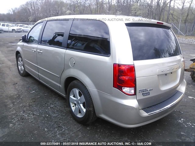 2C4RDGBG7DR750313 - 2013 DODGE GRAND CARAVAN SE GOLD photo 3