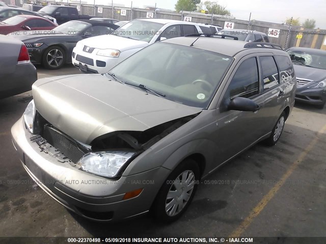 1FAHP36N75W106085 - 2005 FORD FOCUS ZXW BROWN photo 2