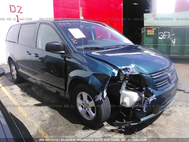 2D8HN44E79R578862 - 2009 DODGE GRAND CARAVAN SE GREEN photo 1