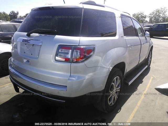 1GKKRRKDXFJ143418 - 2015 GMC ACADIA SLT-1 Сріблястий фото 4