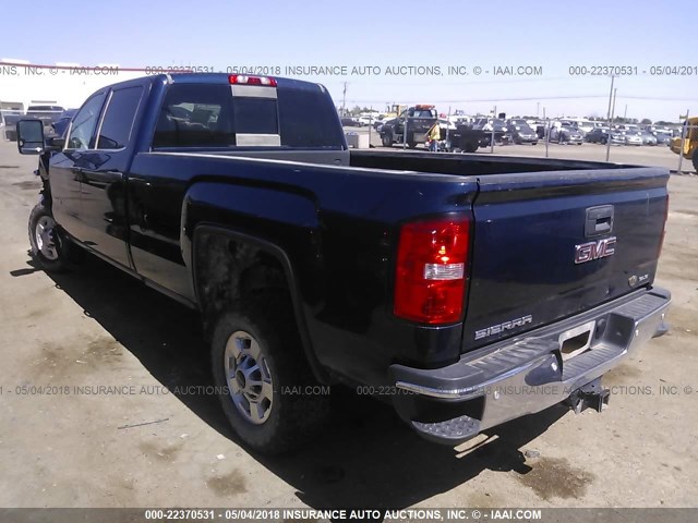 1GT12YEG5FF590236 - 2015 GMC SIERRA K2500 SLE BLUE photo 3