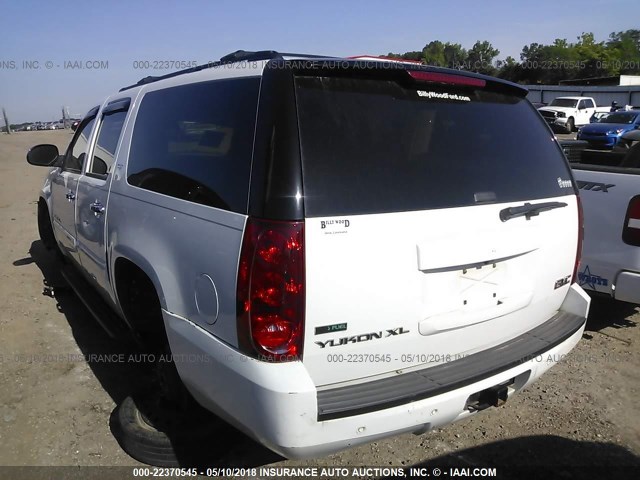 1GKS1KE06BR346289 - 2011 GMC YUKON XL C1500 SLT WHITE photo 3