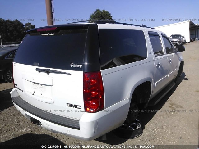 1GKS1KE06BR346289 - 2011 GMC YUKON XL C1500 SLT WHITE photo 4