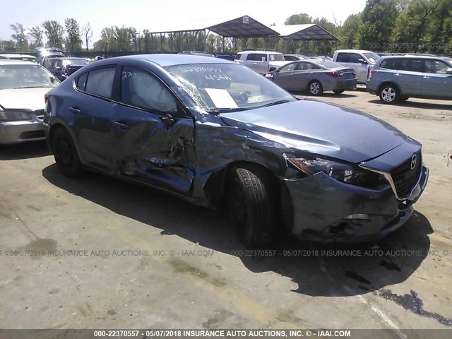 JM1BM1T72F1239838 - 2015 MAZDA 3 SV BLUE photo 1