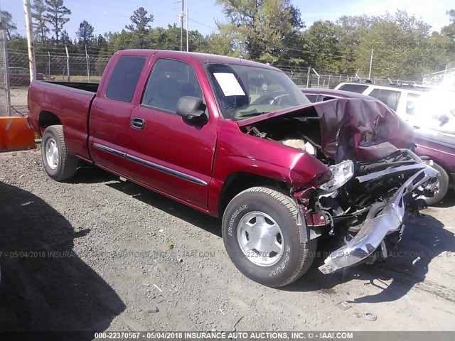 2GTEK19T941233310 - 2004 GMC NEW SIERRA K1500 BURGUNDY photo 1