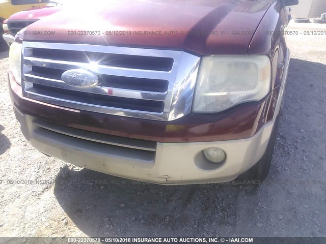 1FMFK175X7LA04749 - 2007 FORD EXPEDITION EL EDDIE BAUER MAROON photo 6