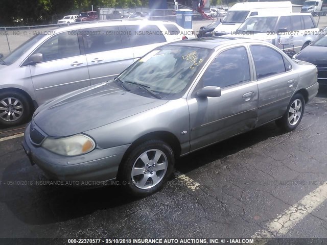 3MEFM66L7XM601415 - 1999 MERCURY MYSTIQUE LS SILVER photo 2