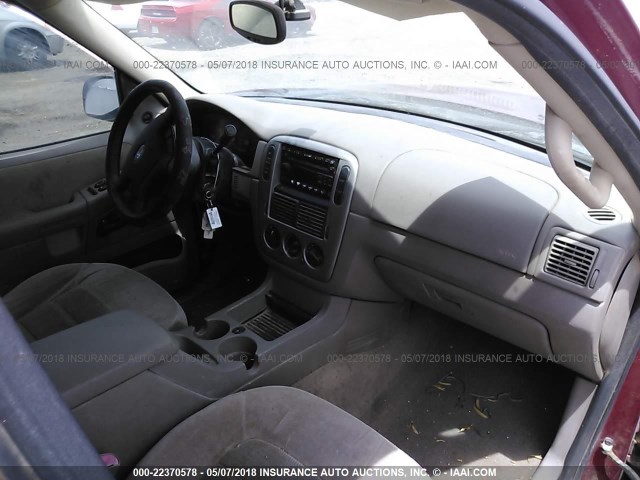 1FMZU63KX5UB43139 - 2005 FORD EXPLORER XLT/XLT SPORT/NBX 红色 照片 5