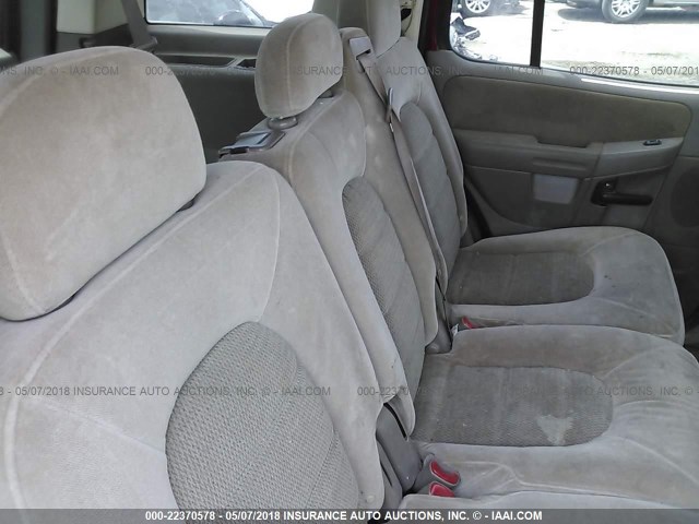 1FMZU63KX5UB43139 - 2005 FORD EXPLORER XLT/XLT SPORT/NBX 红色 照片 8
