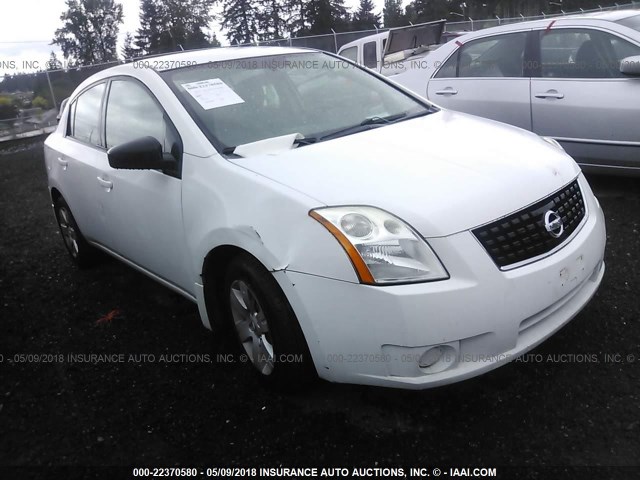 3N1AB61E38L630589 - 2008 NISSAN SENTRA 2.0/2.0S/2.0SL WHITE photo 1