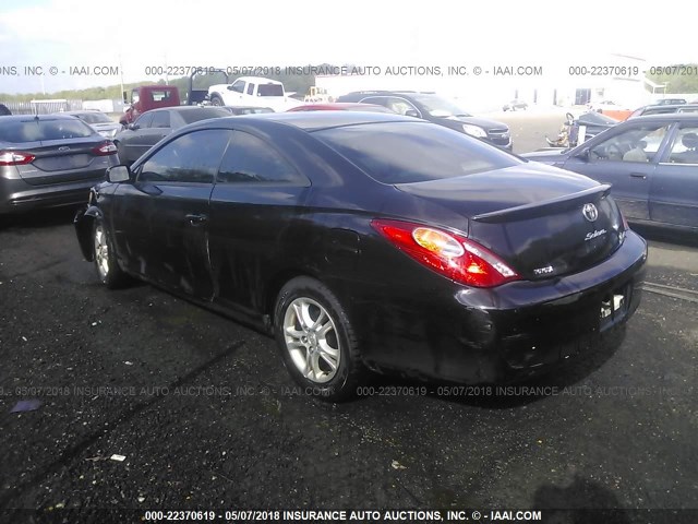 4T1CE38P05U519126 - 2005 TOYOTA CAMRY SOLARA SE/SLE შავი ფოტო 3