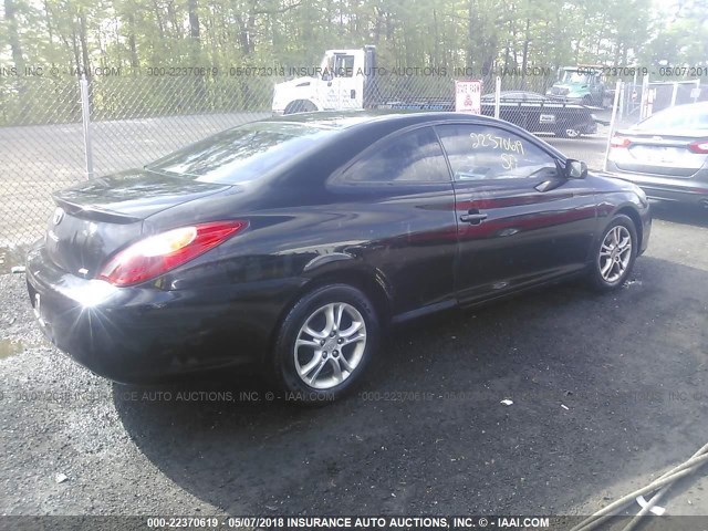 4T1CE38P05U519126 - 2005 TOYOTA CAMRY SOLARA SE/SLE შავი ფოტო 4