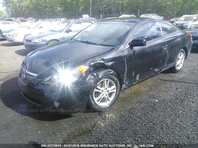 4T1CE38P05U519126 - 2005 TOYOTA CAMRY SOLARA SE/SLE შავი ფოტო 6