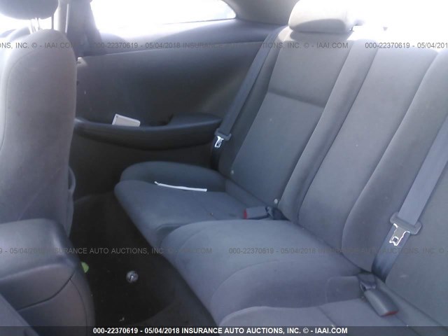 4T1CE38P05U519126 - 2005 TOYOTA CAMRY SOLARA SE/SLE შავი ფოტო 8