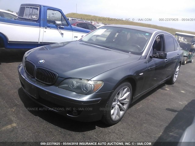 WBAHN835X7DT70477 - 2007 BMW 750 GRAY photo 2