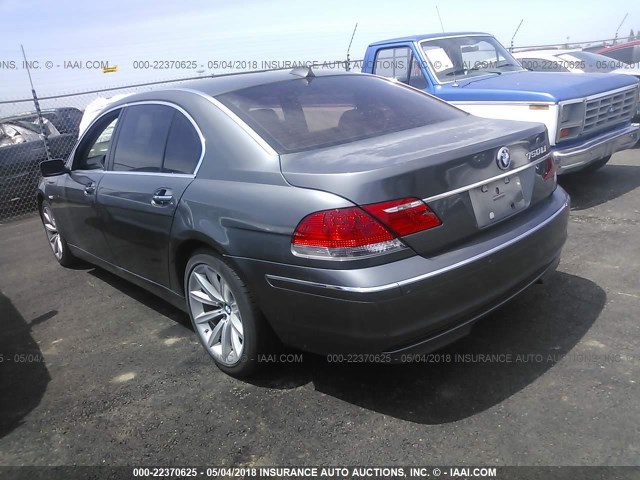 WBAHN835X7DT70477 - 2007 BMW 750 GRAY photo 3