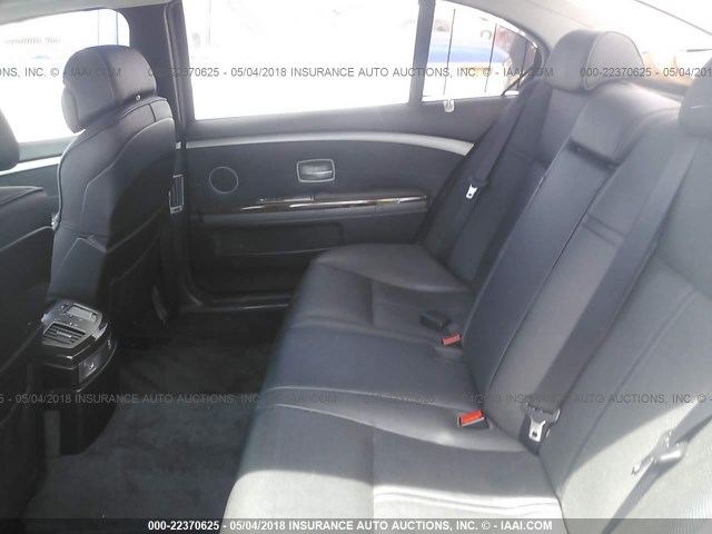 WBAHN835X7DT70477 - 2007 BMW 750 GRAY photo 8