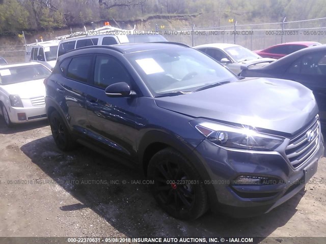 KM8J3CA24HU480315 - 2017 HYUNDAI TUCSON LIMITED/SPORT AND ECO/SE GRAY photo 1