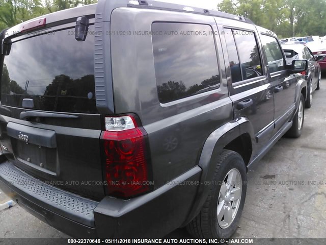1J8HG48N76C274365 - 2006 JEEP COMMANDER შავი ფოტო 4