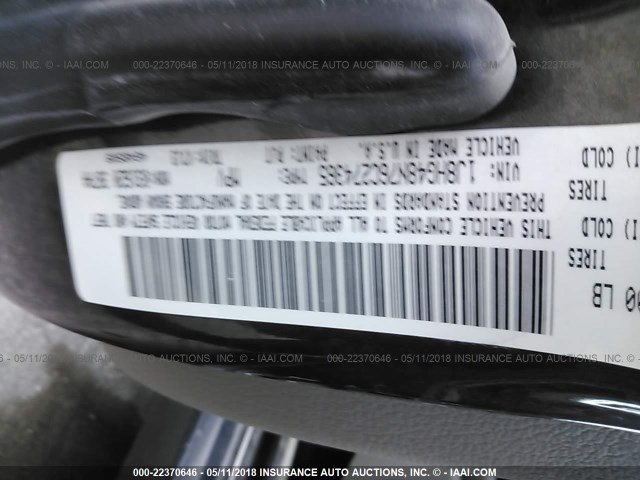 1J8HG48N76C274365 - 2006 JEEP COMMANDER შავი ფოტო 9