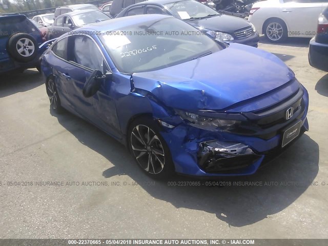 2HGFC3A50JH750087 - 2018 HONDA CIVIC SI BLUE photo 1