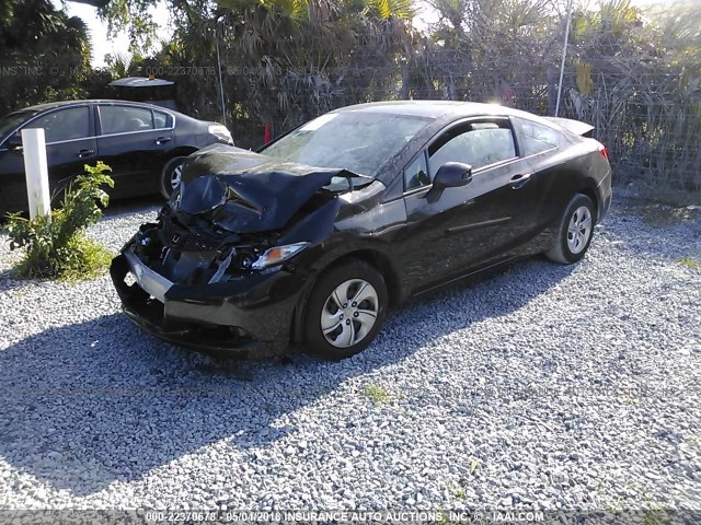 2HGFG3B54DH525436 - 2013 HONDA CIVIC LX BROWN photo 2