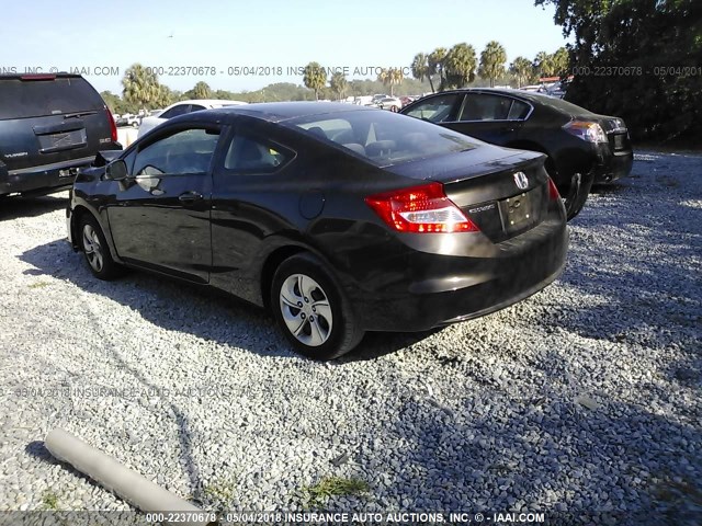 2HGFG3B54DH525436 - 2013 HONDA CIVIC LX BROWN photo 3