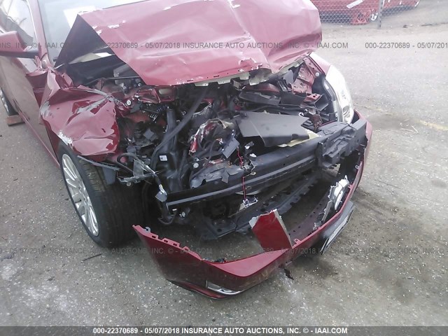 1G6DG1E39E0119469 - 2014 CADILLAC CTS PERFORMANCE COLLECTION Красный фото 6