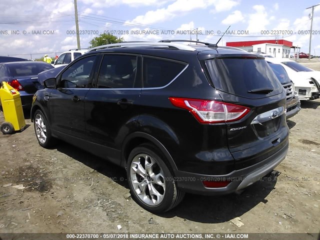 1FMCU0J96EUD21972 - 2014 FORD ESCAPE TITANIUM BLACK photo 3