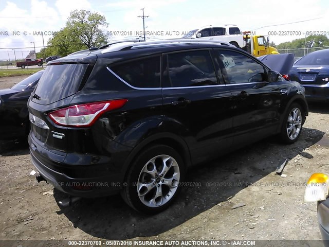 1FMCU0J96EUD21972 - 2014 FORD ESCAPE TITANIUM BLACK photo 4