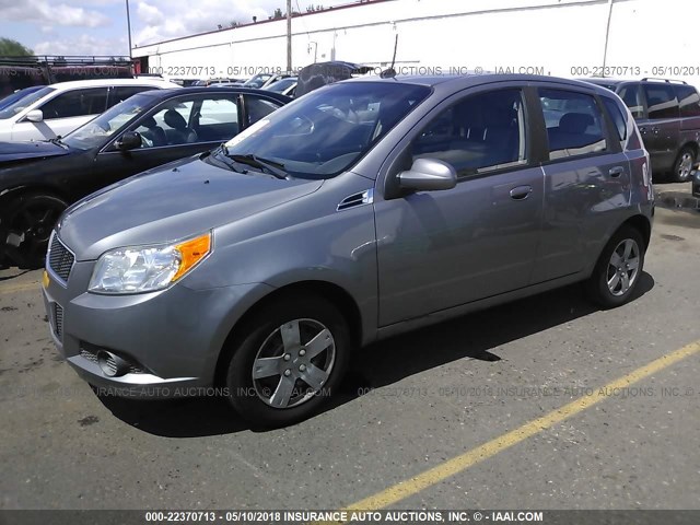 KL1TD6DE2BB200631 - 2011 CHEVROLET AVEO LS/LT 灰色 照片 2