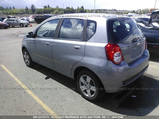 KL1TD6DE2BB200631 - 2011 CHEVROLET AVEO LS/LT GRAY photo 3