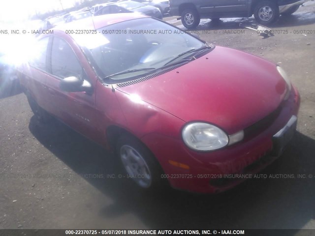 1B3ES46CX1D197022 - 2001 DODGE NEON SE/ES RED photo 1