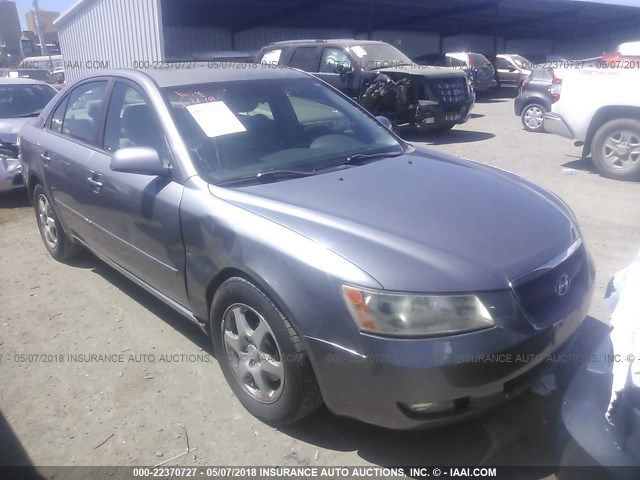 5NPEU46F16H058532 - 2006 HYUNDAI SONATA GLS/LX SILVER photo 1