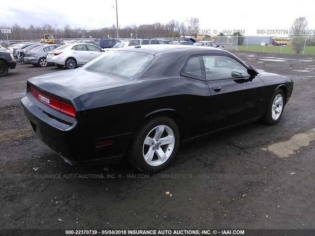 2C3CDYAG5EH236260 - 2014 DODGE CHALLENGER SXT BLACK photo 4