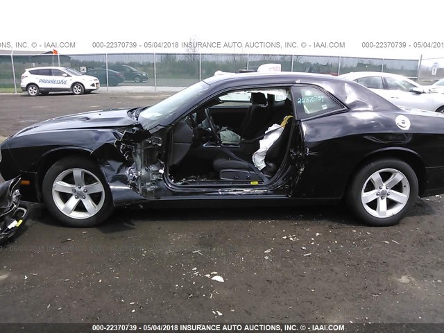 2C3CDYAG5EH236260 - 2014 DODGE CHALLENGER SXT BLACK photo 6