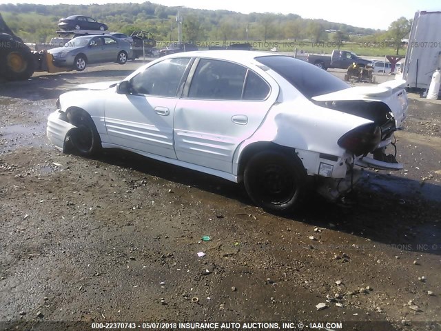 1G2NF52F02C305619 - 2002 PONTIAC GRAND AM SE1 WHITE photo 3