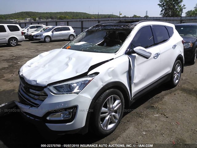 5XYZW4LA3GG320287 - 2016 HYUNDAI SANTA FE SPORT  WHITE photo 2