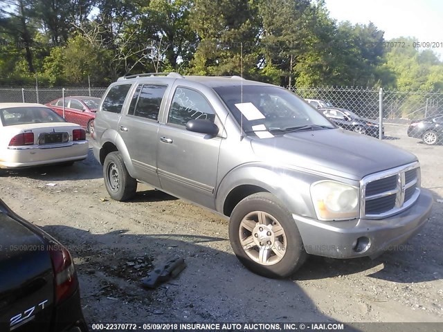 1D4HD48N05F564382 - 2005 DODGE DURANGO SLT GRAY photo 1