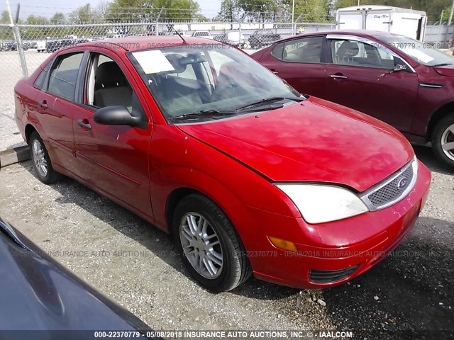 1FAFP34N97W321304 - 2007 FORD FOCUS ZX4/S/SE/SES RED photo 1