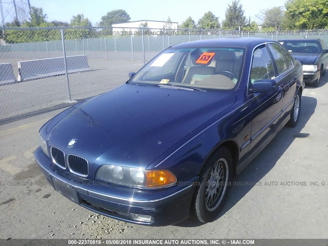 WBADM6346YGU18375 - 2000 BMW 528 I AUTOMATIC BLUE photo 2