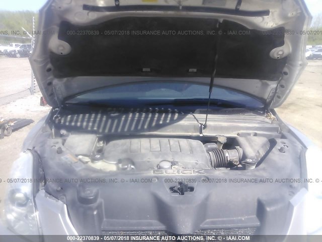 5GAKVBED1BJ325918 - 2011 BUICK ENCLAVE CXL 银色 照片 10