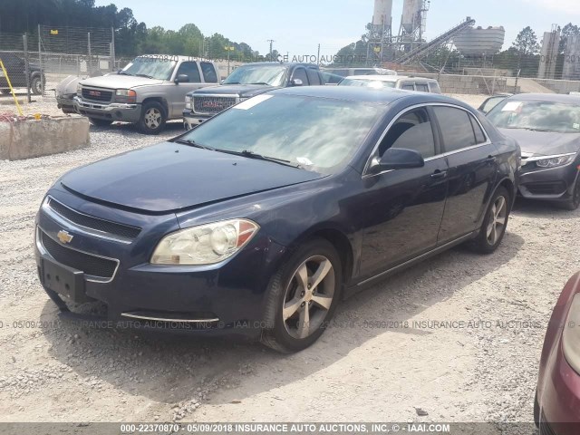 1G1ZC5E13BF382059 - 2011 CHEVROLET MALIBU 1LT ლურჯი ფოტო 2