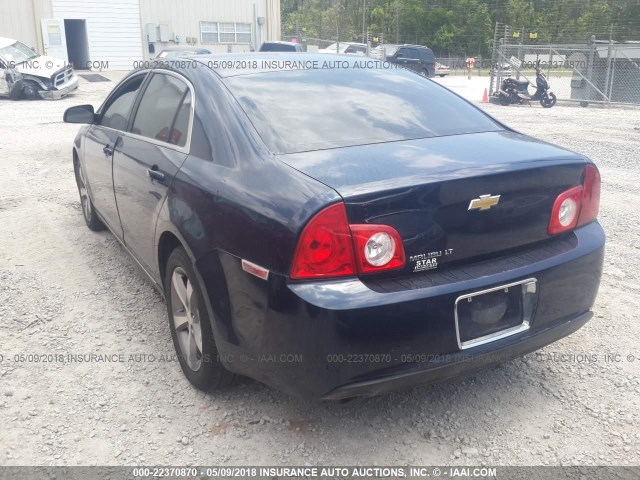1G1ZC5E13BF382059 - 2011 CHEVROLET MALIBU 1LT ლურჯი ფოტო 3