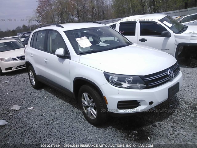 WVGBV7AX4HW508605 - 2017 VOLKSWAGEN TIGUAN S/LIMITED WHITE photo 1