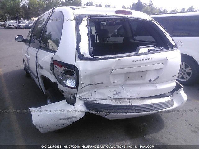 1D8GP45R66B681983 - 2006 DODGE CARAVAN SXT WHITE photo 6