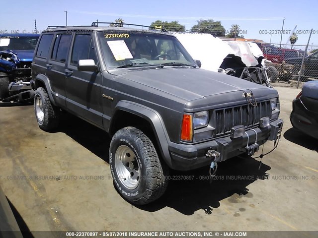 1J4FJ78L6KL486596 - 1989 JEEP CHEROKEE LIMITED GRAY photo 1