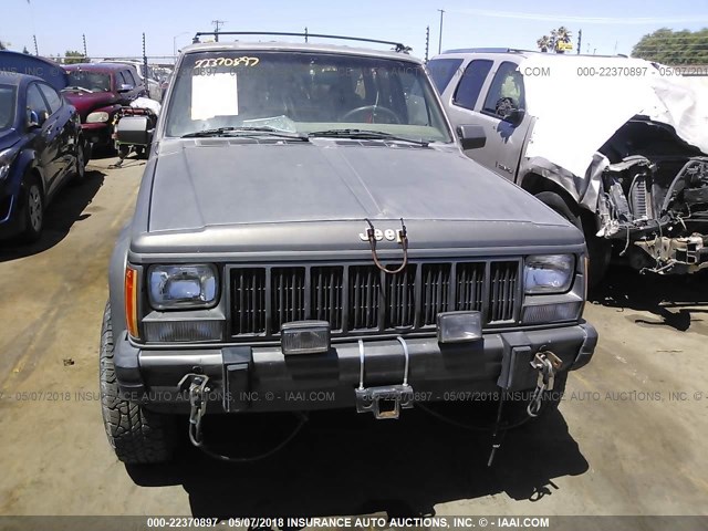 1J4FJ78L6KL486596 - 1989 JEEP CHEROKEE LIMITED GRAY photo 6