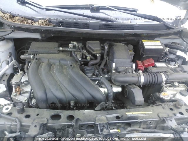 3N1CN7AP7GL888345 - 2016 NISSAN VERSA S/S PLUS/SV/SL ვერცხლისფერი ფოტო 10