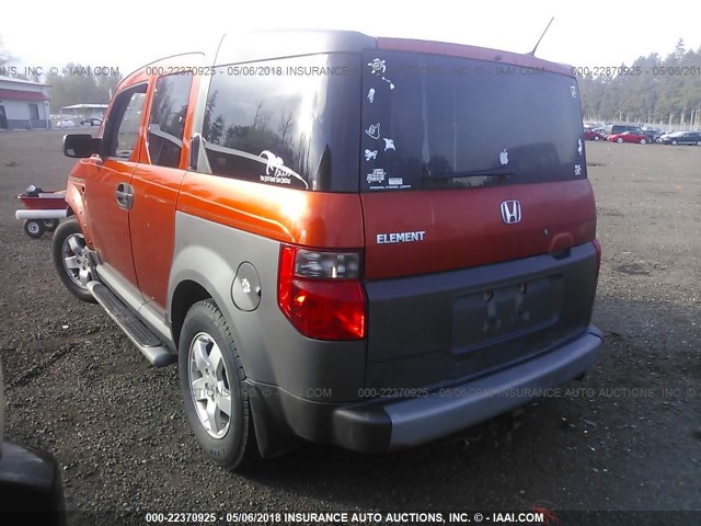 5J6YH28645L008960 - 2005 HONDA ELEMENT EX ORANGE photo 3